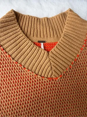 Free People Maisie Sweater In Tangerine thumbnail 2