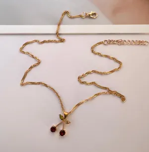 Cherry Pendant Necklace for Women thumbnail 4