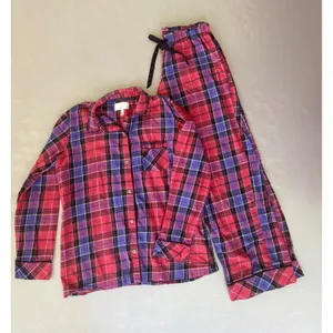 Victoria's Secret Pajama Set Plaid Sleepwear Lounge Medium M‎ thumbnail 1