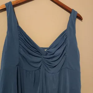 Maurices 2X Twist Top Front Stretchy Tank Top in Teal Plus thumbnail 10