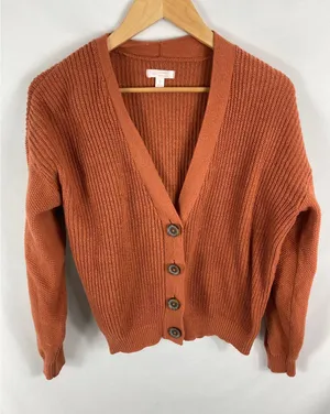 LC Lauren Conrad Oversized Button Up Cardigan Size Small thumbnail 1
