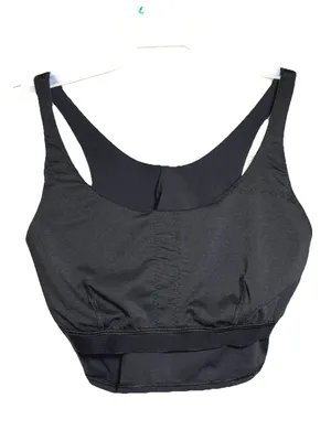 Lululemon Nulu Front-Darting Yoga Bra Black Size 8 Longline Crop Tank Gym thumbnail 5