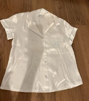 In Bloom Bride Silk Pajama Top thumbnail 1