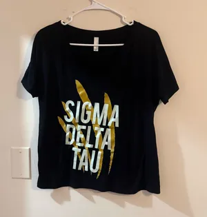 Sigma delta tau tshirt Black Size M thumbnail 1