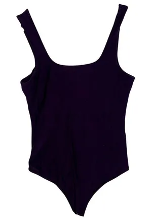 Abercrombie & Fitch Black Sleeveless V-Neck Shapewear Bodysuit Top Womens Size M thumbnail 1