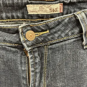Levis 545 Low Boot Cut Jeans Womens 12 Medium Dark Wash Blue Stretch Denim Y2K‎ thumbnail 7
