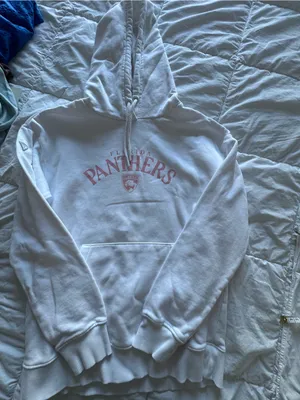 Levelwear Women’s White And Pink Florida Panthers Logo Hooded Sweatshirt Size S thumbnail 6