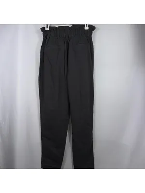 Zenana L Paperbag Pants Charcoal Gray NWT thumbnail 7
