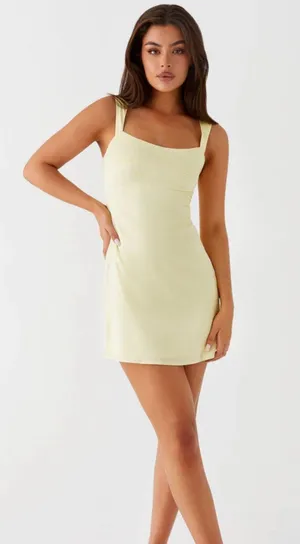 light yellow pepper mayo dress thumbnail 1