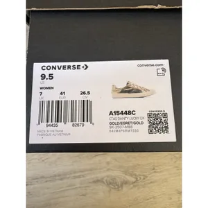 NEW Converse Chuck Taylor Dainty Lucky Ox Gold Metallic A15448C Women's Size 9.5 thumbnail 10