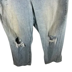 BDG Urban Outfitters Jeans Womens Size 33 Blue Denim High Rise Baggy Light‎ Wash thumbnail 2