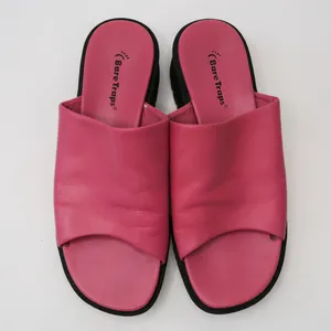 Vintage 90s Bare Traps Rebecca Pink Leather Platform Sandals thumbnail 3