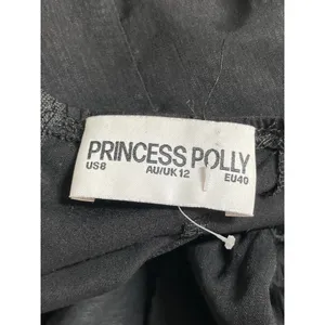 Princess Polly Black Long Sleeve Floral Lace Bustier Mini A Line Dress Size 8 thumbnail 5