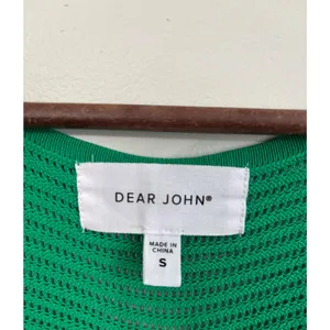 Dear‎ John Willa Top Sz S Green Knit V Neck Sleeveless Tank Summer Casual thumbnail 2