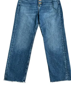 Loft Fresh Cut High Rise Straight Leg Ankle Jeans Women’s Size 28/6 Petite thumbnail 4
