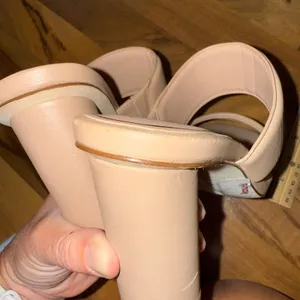 Cole Haan Women's Block Heel Sandals‎ tan Leather classic wedding size 9 career thumbnail 6