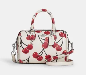 Coach Mini Rowan Crossbody Bag Cherry Print Leather CY745 NWT thumbnail 1