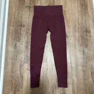 Set Active | SCULPTFLEX Burgundy Maroon High Waisted Seamless Leggings, S thumbnail 2