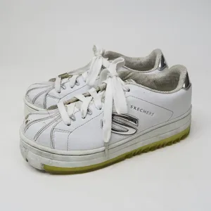 Vintage 90s Skechers White Chrome Platform Sneakers thumbnail 2