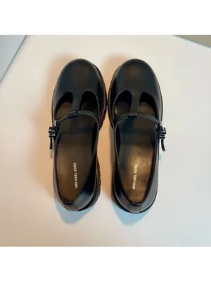 Michael Kors Women's Darrington Mary Jane Leather Shoes Black Sz 8.5 thumbnail 6