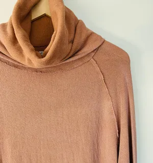 Free People We the Free Pullover Turtleneck Top in Terra Cotta size XS/S thumbnail 7