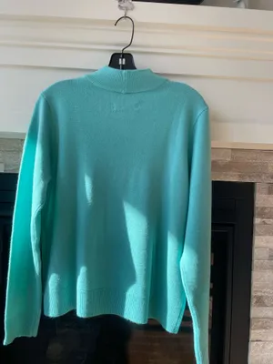 Elisabeth Williams women sweater green size M, very new thumbnail 2