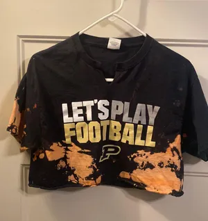 Purdue Crop Tee Black Size M thumbnail 1