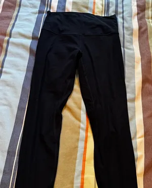 Lululemon Black Ribbed Leggings thumbnail 1