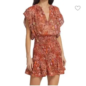 A.L.C.‎ Carly Silk Floral Mini Dress thumbnail 3