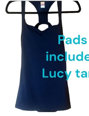 Lucy black sport tank padded - like new! thumbnail 1