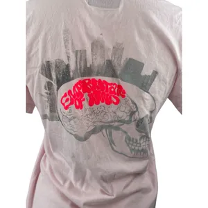Women's Pink Crewneck Short Sleeve Graphgic Print Casual Tee T-shirt Top Size S thumbnail 4