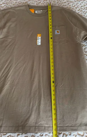 NWT Carhartt Original Fit T-Shirt Men's Color Tan 100% Cotton Size: XL thumbnail 7