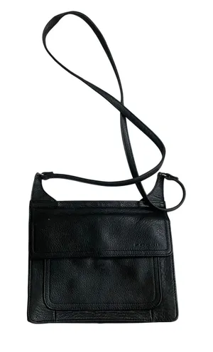 Fossil Black Leather Crossbody Bag, Everyday Handbag, Small Purse, Minimalist‎ thumbnail 1