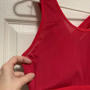 Fabletics Faye Red Strappy High Impact Sports Bra thumbnail 6