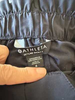 Athleta skyline short II Black High-Waist Paperbag Shorts with Self-Tie Belt 6 thumbnail 4