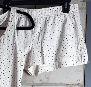 Calvin Klein sleep shorts with brown hearts thumbnail 7