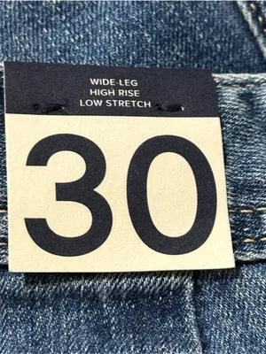 Gap NWT Women’s Size 30 10 Medium Indigo Blue High Rise Wide Leg Cropped Jeans thumbnail 5