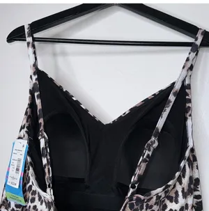Swim Solutions Plus Size Knotted Flyaway Fauxkini One-Piece Swimsuit Size 20W thumbnail 11