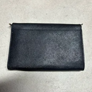 Tory Burch Purse Bag Crossbody Black Robinson Leather Wallet Vintage NO CHAIN** thumbnail 3