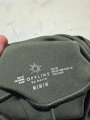 Aerie offline real me 7/8 legging hi-rise medium green thumbnail 5