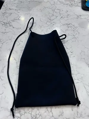 Triangl‎ Bikini Black Neoprene Drawstring Beach Bag thumbnail 2