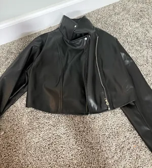 SHEIN leather jacket thumbnail 1