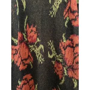 Free People Flower Power Boho Cardigan Sweater Women's Size Medium‎ thumbnail 11