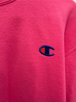 Champion Hot Pink Women's Crewneck Sweatshirt thumbnail 2