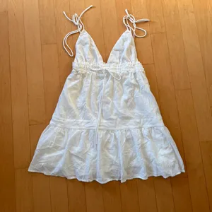 Princess Polly Dionne tie detail white mini dress thumbnail 2