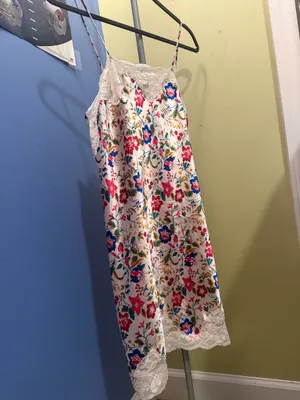 Vintage Slip dress with floral design thumbnail 2