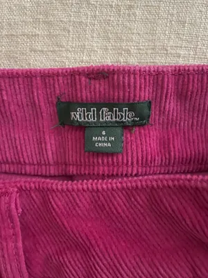 Wild Fable Pink Corduroy Skirt thumbnail 3