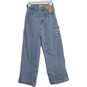 NWT Levi's Women's Cinch Baggy Carpenter Jeans Light Wash High Rise 24 x 31‎ thumbnail 4