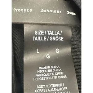 Proenza Schouler Womens Deep V Neck Maillot One Piece Swimsuit Black Size L/G thumbnail 6