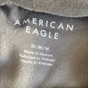 American Eagle Outfitters Charcoal Velour Bodysuit thumbnail 4